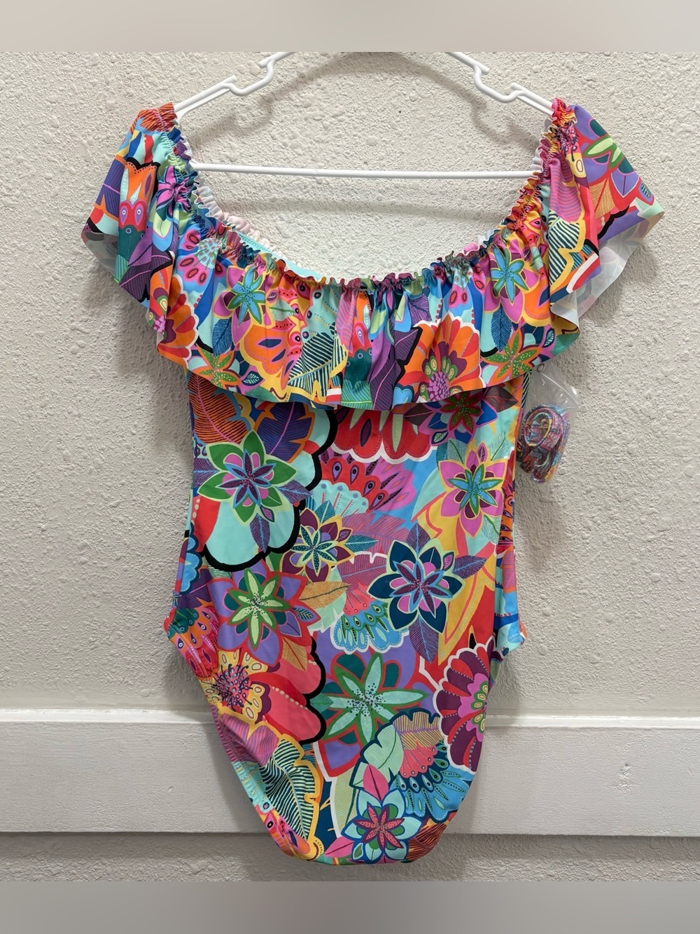 Bleu Rod Beattie Make It Pop One Piece Swimsuit Size 8 - Picture 3 of 5